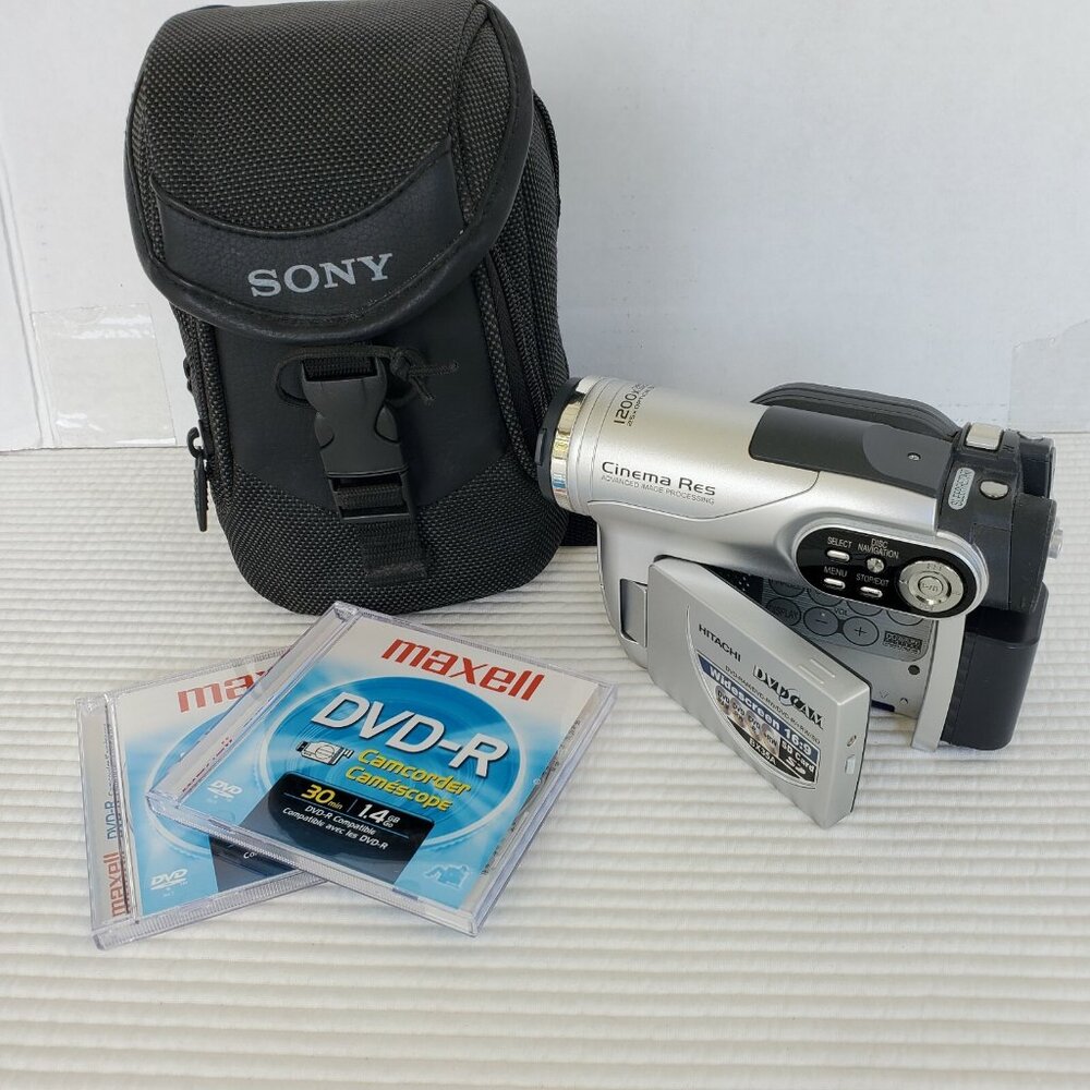 Hitachi DVD Cam BX35A Camera Widescreen 16:9 -Ram -RW -R +RW Untested